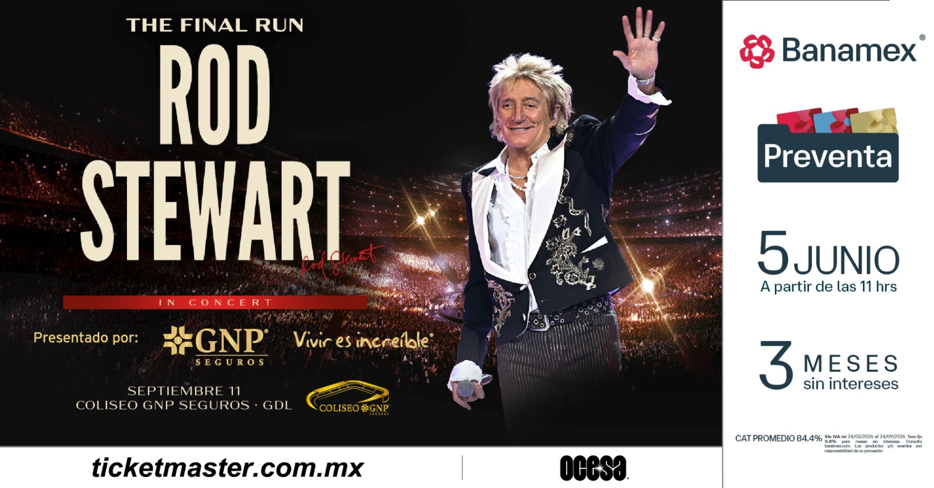 El último adiós de una leyenda: Rod Stewart trae su gira de despedida a México