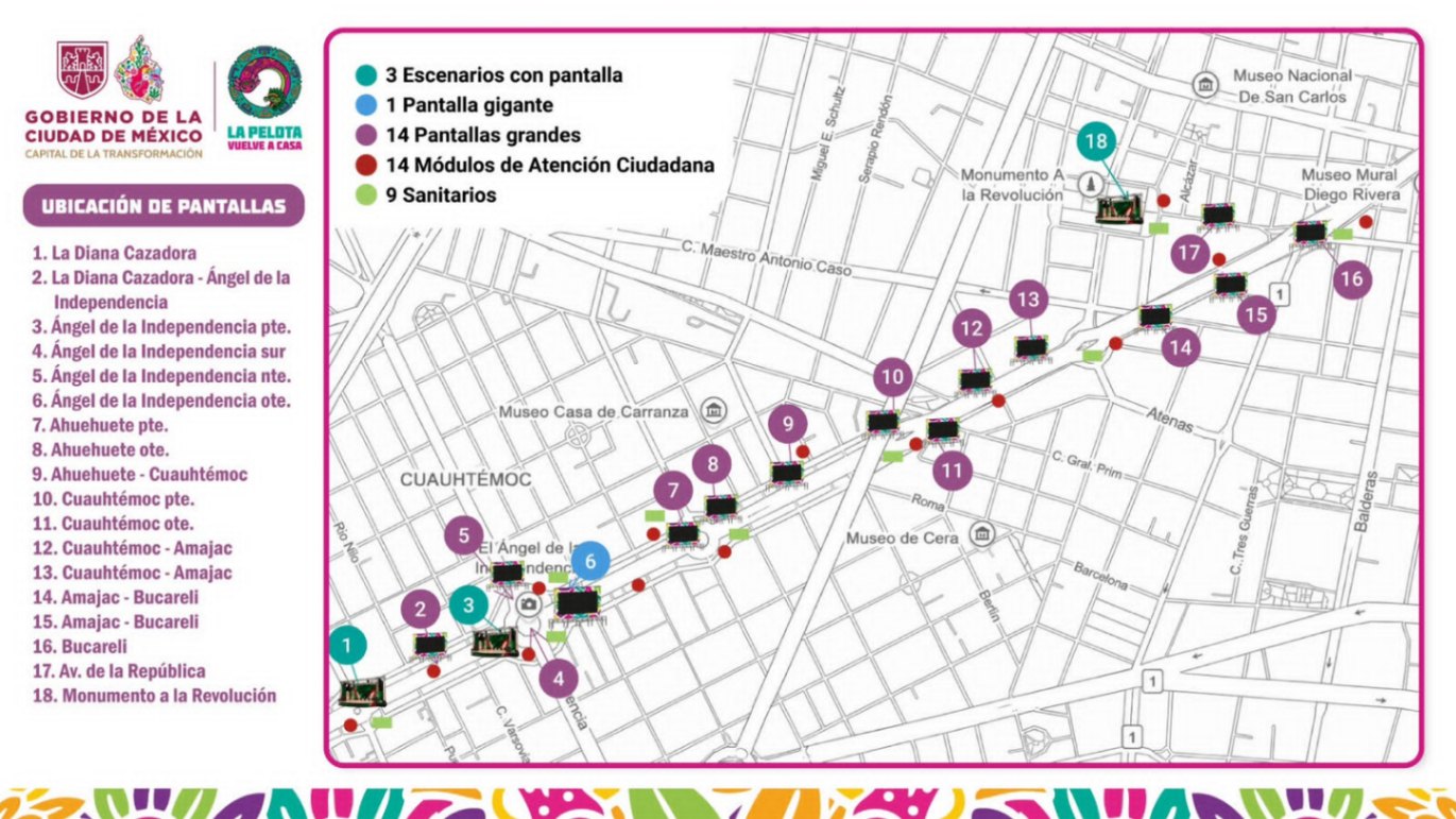 GOBIERNO DE LA CDMX INVITA A VIVIR EL PARTIDO MÉXICO CONTRA CHEQUIA CON PANTALLAS GIGANTES, FESTIVALES FUTBOLEROS Y CONCIERTOS GRATUITOS