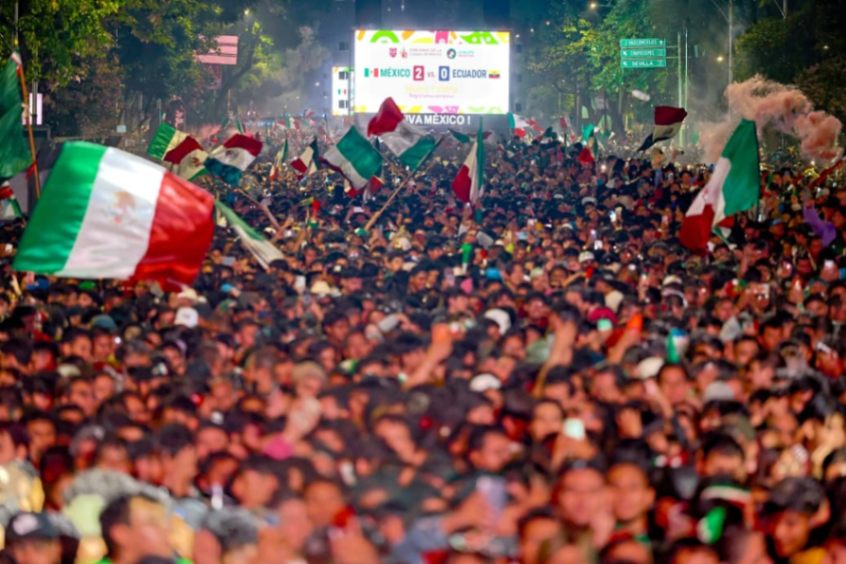 MÁS DE UN MILLÓN DE AFICIONADAS Y AFICIONADOS CELEBRARON LA VICTORIA DEL TRI