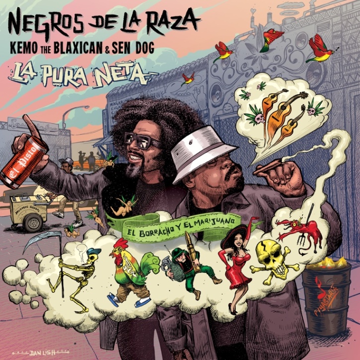 SEN DOG DE CYPRESS HILL Y KEMO THE BLAXICAN UNEN FUERZAS COMO NEGROS DE LA RAZA EN SU ÁLBUM DEBUT "LA PURA NETA"
