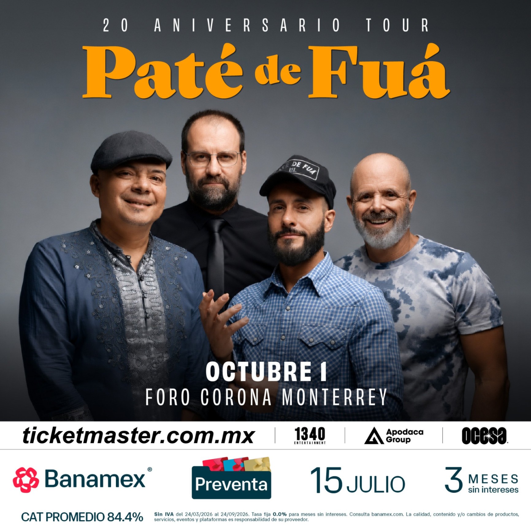 ¡Paté de Fuá está listo para seguir entregando noches únicas por su 20 aniversario!