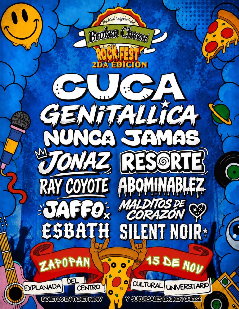 Broken Cheese Rock Fest revela el cartel completo de su segunda edición