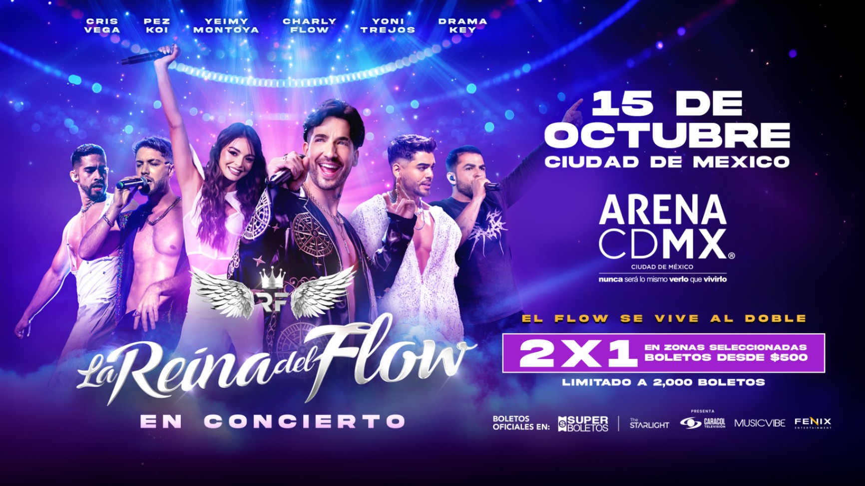 ¡El flow se vive al doble! La Reina del Flow anuncia 2x1 para su concierto en la Arena CDMX