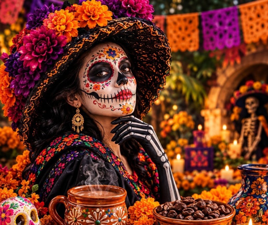Café, chocolate y tradición: Día de Muertos llega a Coyoacán