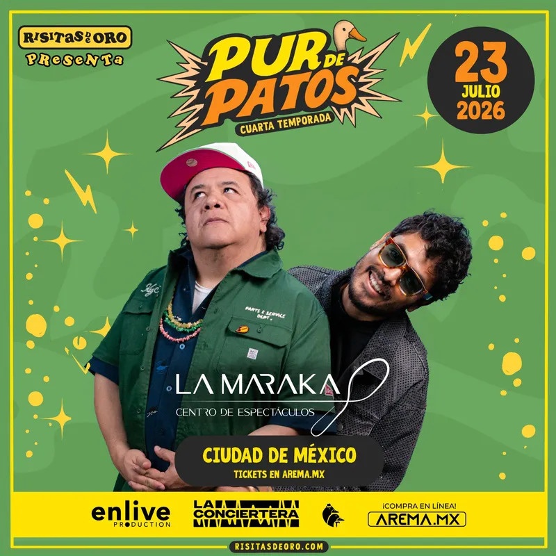 Flyer para LA COMEDIA DE PUR DE PATOS LLEGA A LA MARAKA