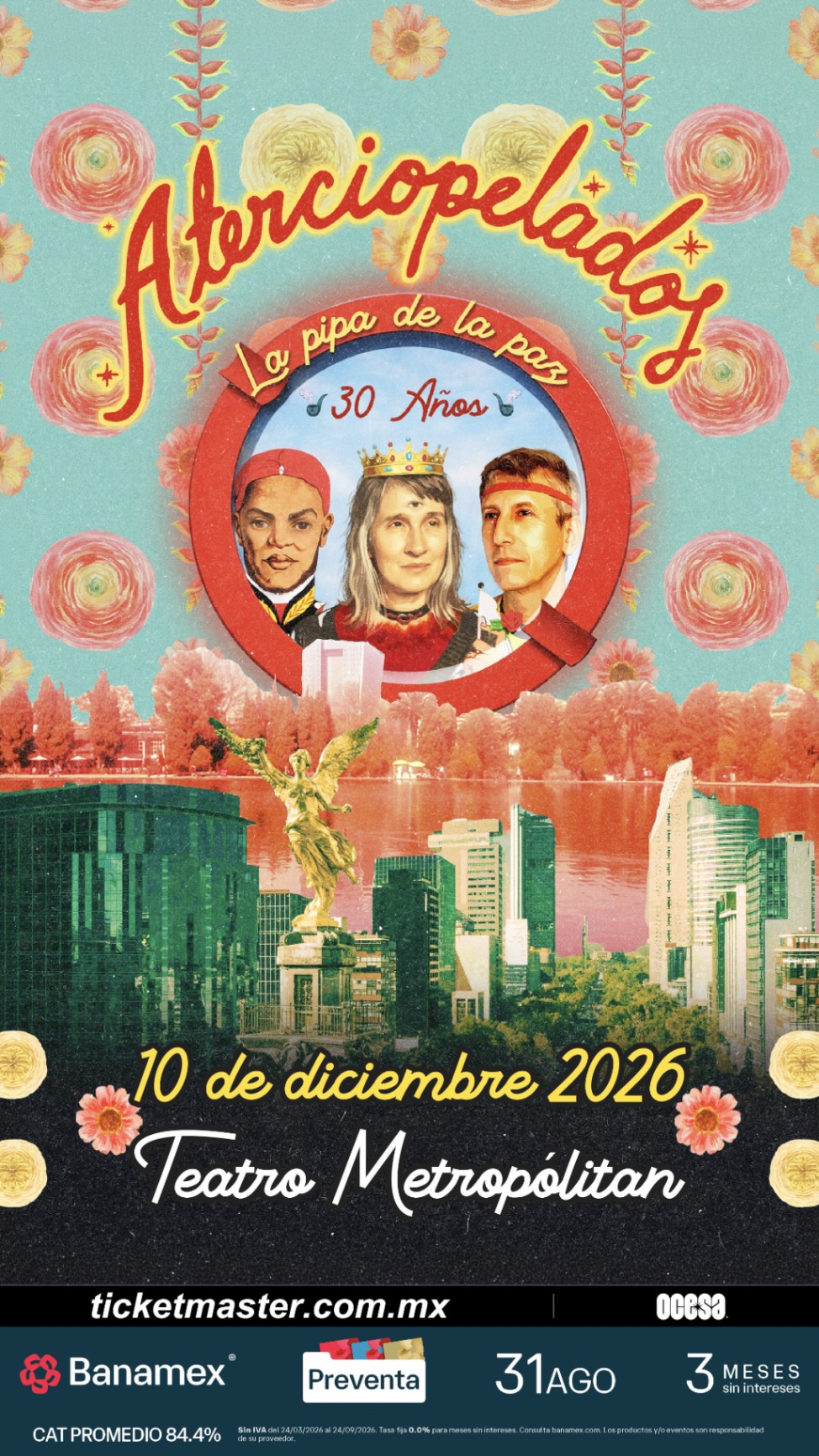 Flyer para Aterciopelados: 30 años Pipa De La Paz