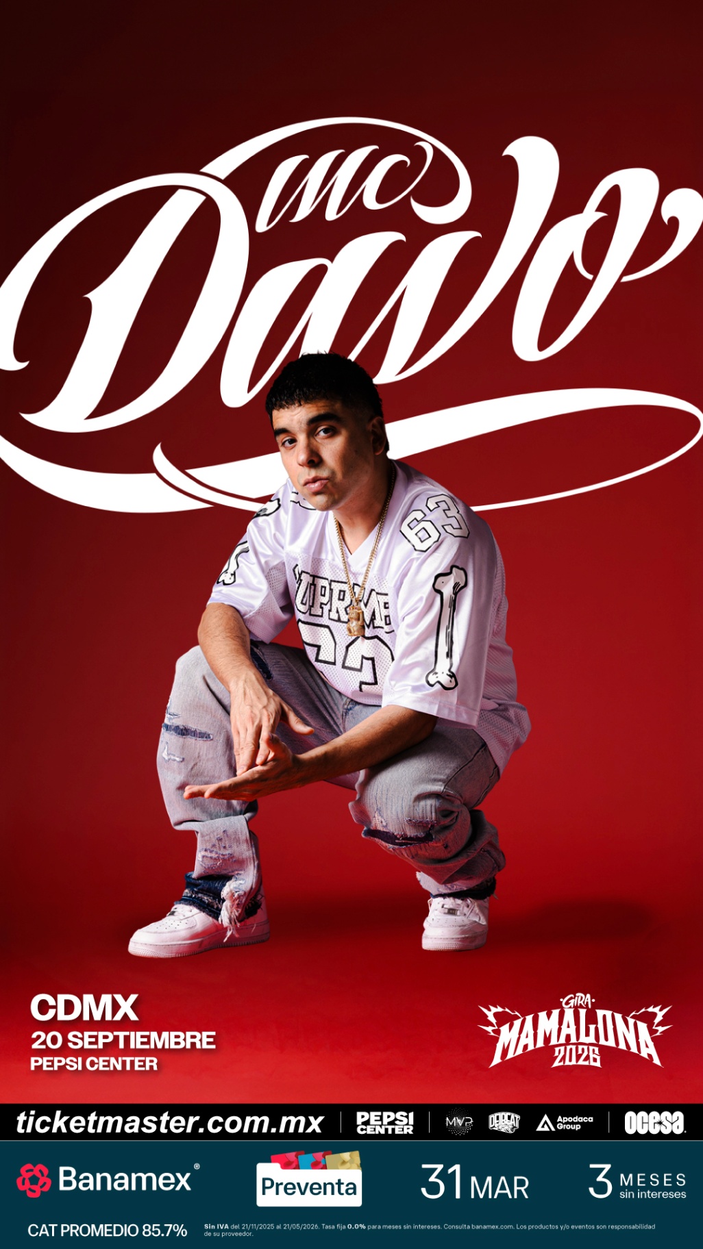 Flyer para MC DAVO
