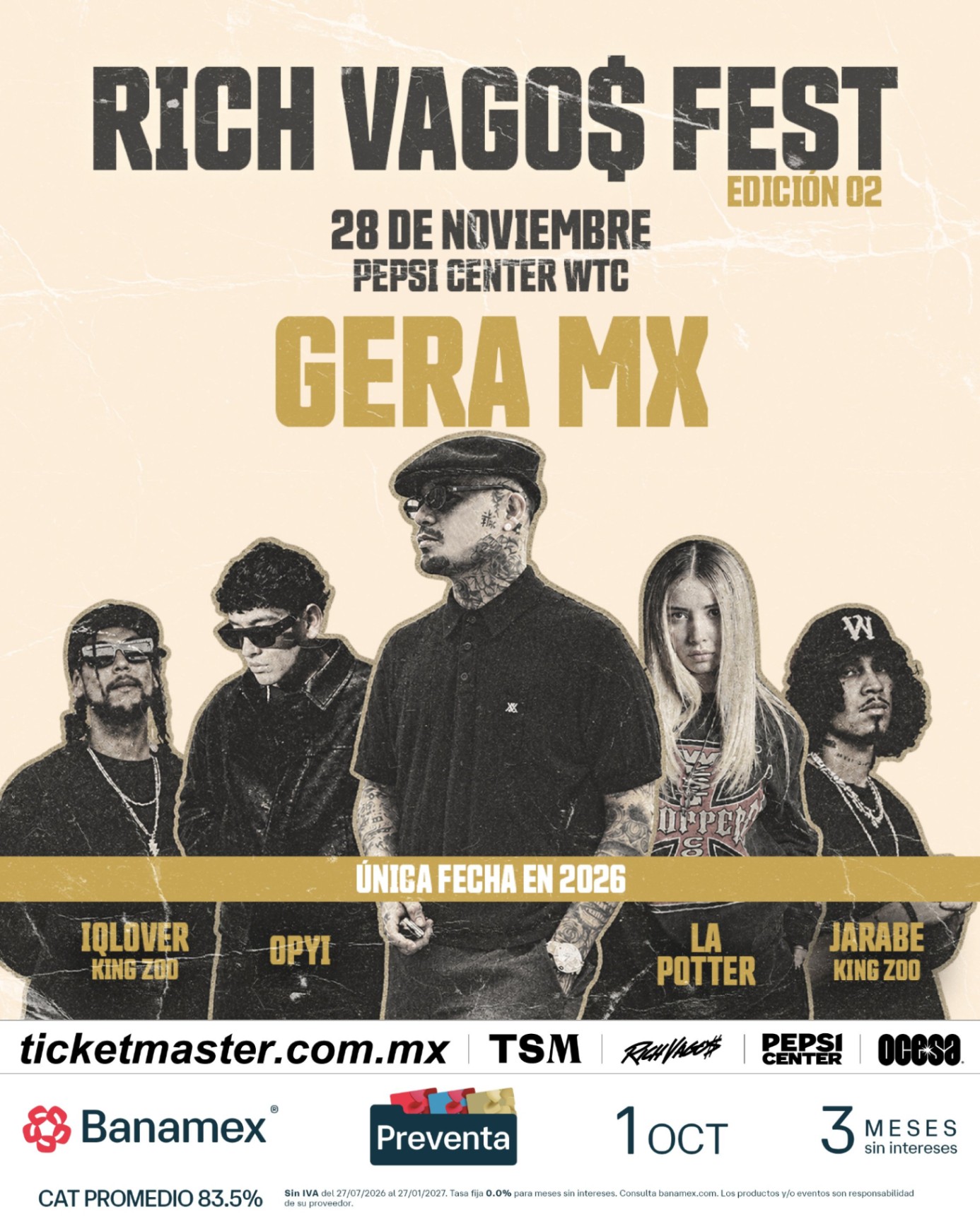 Flyer para RICH VAGO$ FEST EDICIÓN 02
